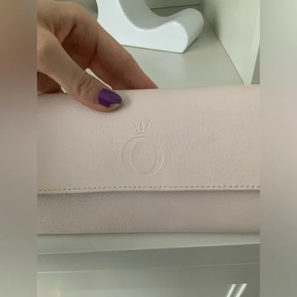 PANDORA Unforgettable Moments Pink Travel Jewelry Case Organizer Clutch Leather - Picture 8 of 16